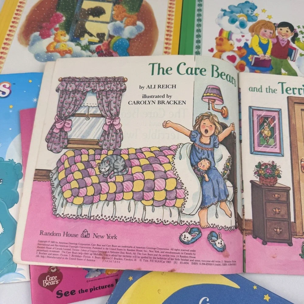 Care Bears Lot of 6 Books & Plush The Witch Down the Street World Made of Love